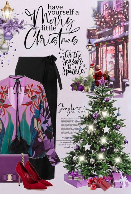 A lavender Christmas- Fashion set