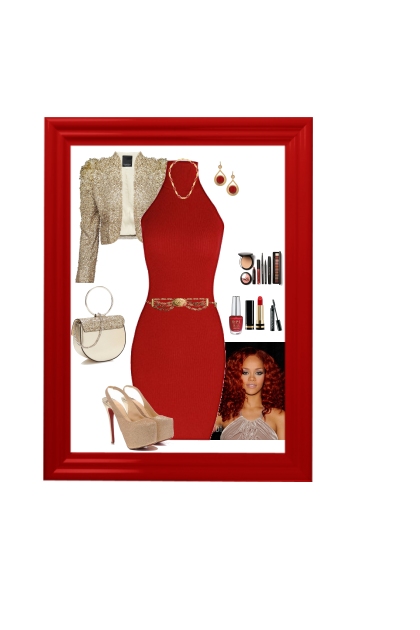 Red Dress- Combinaciónde moda