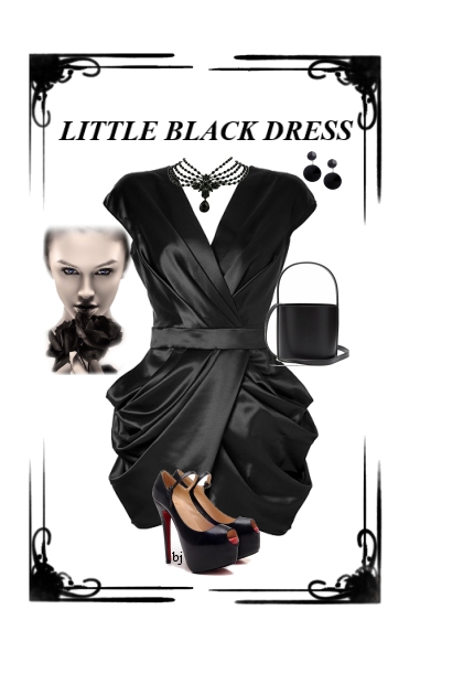 Little Black Dress II- combinação de moda