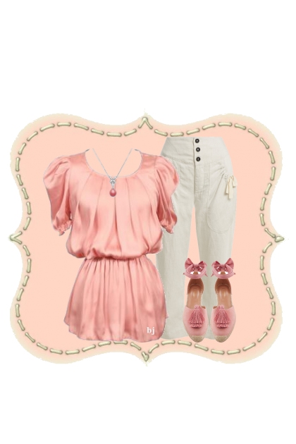 Pink and White- Combinaciónde moda