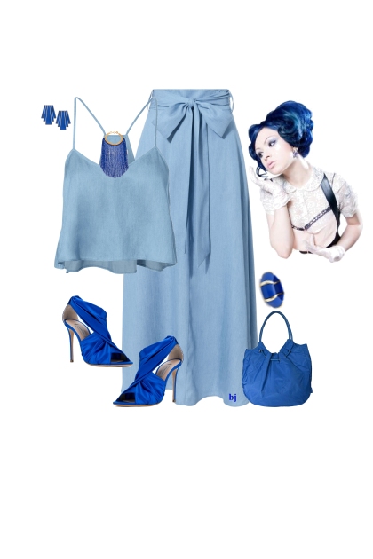 Blue on Blue- Fashion set