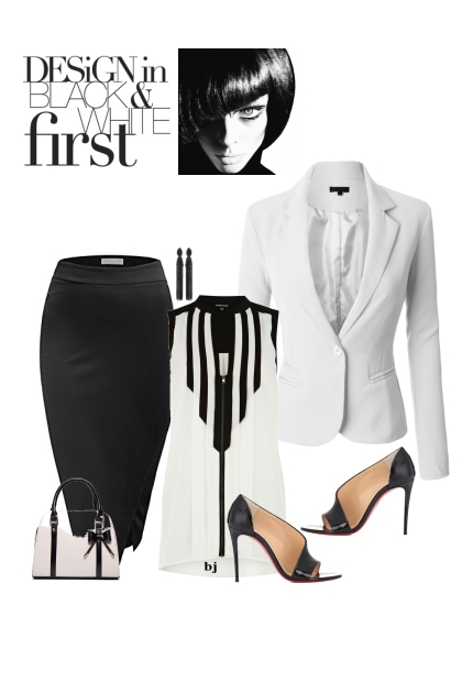 Design in Black and White First- Fashion set