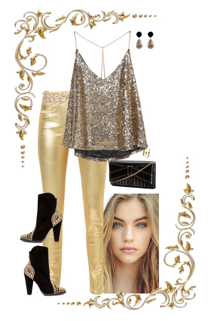Gold Pants- Combinaciónde moda