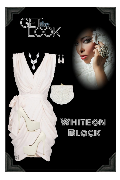 White on Black- Combinazione di moda
