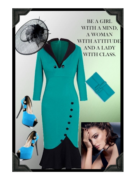 Blue and Black- Модное сочетание