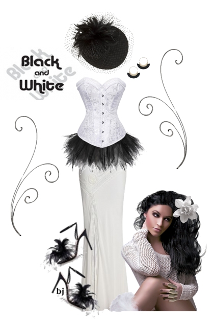 Black and White II- combinação de moda