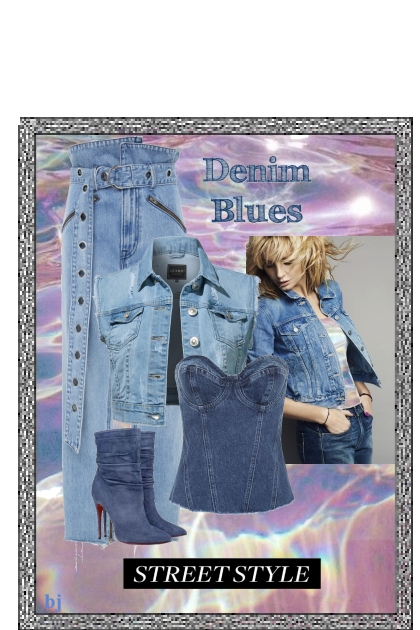 Denim Blues- Модное сочетание