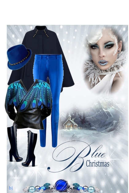 Blue Christmas- Модное сочетание