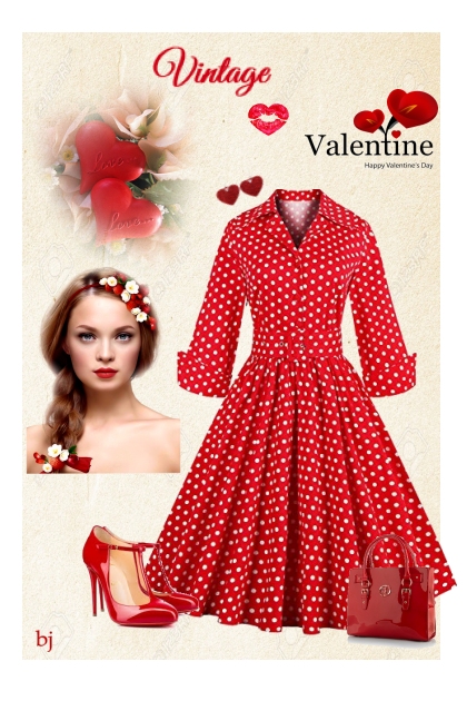 Red Vintage Valentine- 搭配
