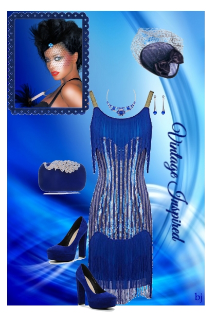 Blue Vintage- Modna kombinacija