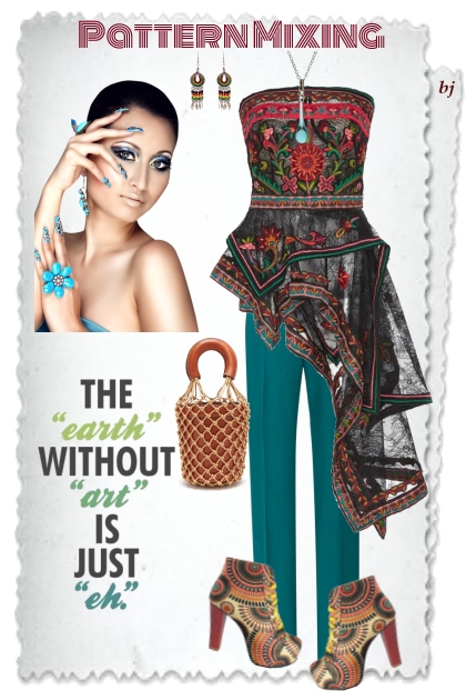 Pattern Mixing/The Earth Without Art..............- Fashion set