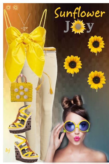 Sunflower Joy- Combinazione di moda