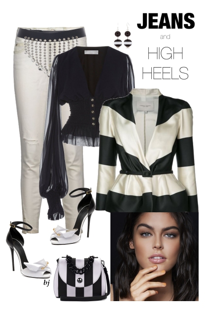 Jeans and High Heels- Fashion set