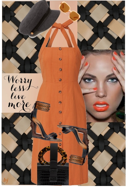 Worry Less Live More- Combinazione di moda