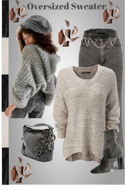 Oversized Sweater- Combinaciónde moda