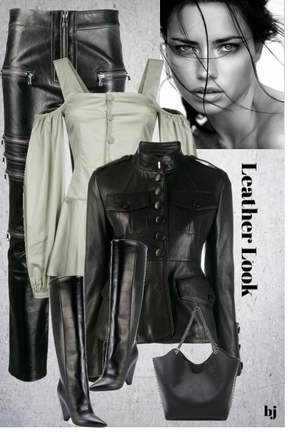 Leather Look- Fashion set
