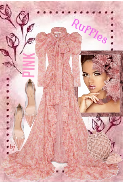 Pink Ruffles- Combinazione di moda
