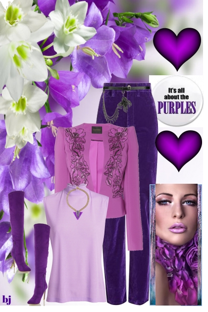 It's All About Purple- Combinazione di moda