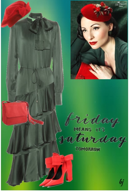 Friday Means Its Saturday Tomorrow- Combinaciónde moda