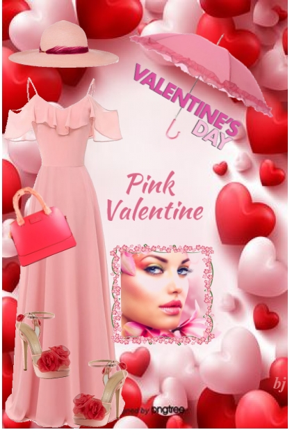 Pink Valentine's Day- combinação de moda