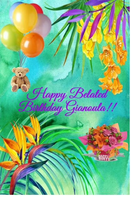 Happy Birthday Gianoula!!