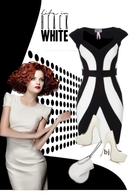 Black and White Style- combinação de moda