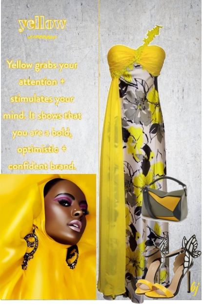 Yellow and Gray- Fashion set