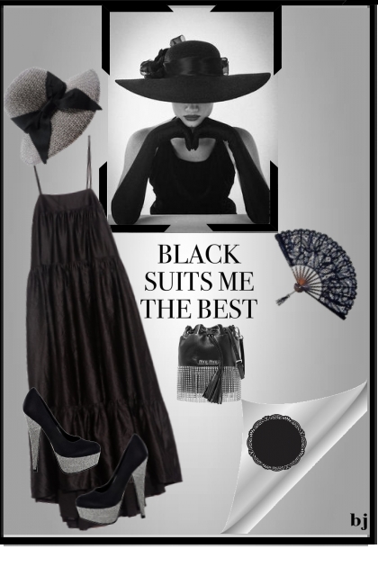 Black Suits Me Best- Combinazione di moda