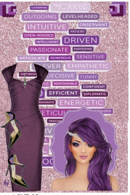 Purple with Passion- Combinazione di moda