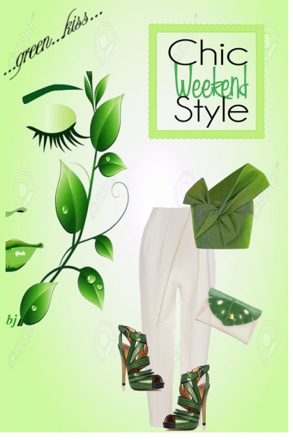 Green Kiss- Fashion set