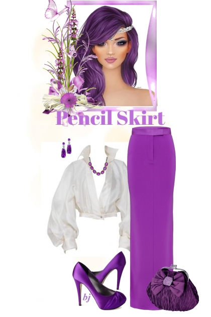 Maxi Pencil Skirt- Fashion set