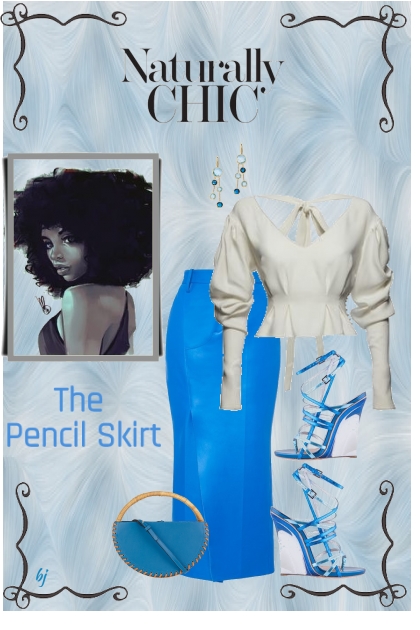 Naturally Chic Pencil Skirt- Модное сочетание