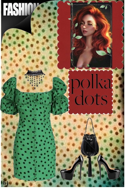 Polka Dot Fashion- Combinaciónde moda