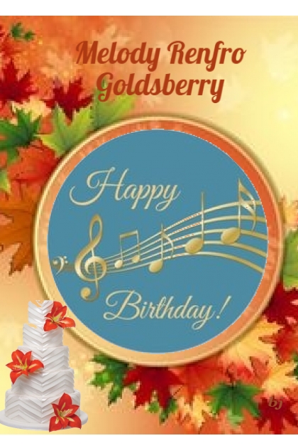 Happy Birthday Melody- Combinazione di moda