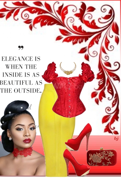 Elegance--Beauty Inside and Out- Combinaciónde moda