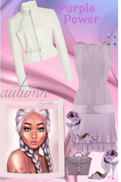 Autumn Inspiration in Purple- Combinazione di moda