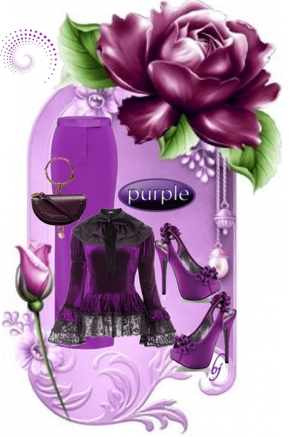 Purple Blossom- Fashion set