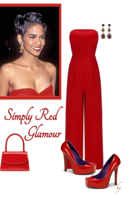 Simply Red Glamour- combinação de moda