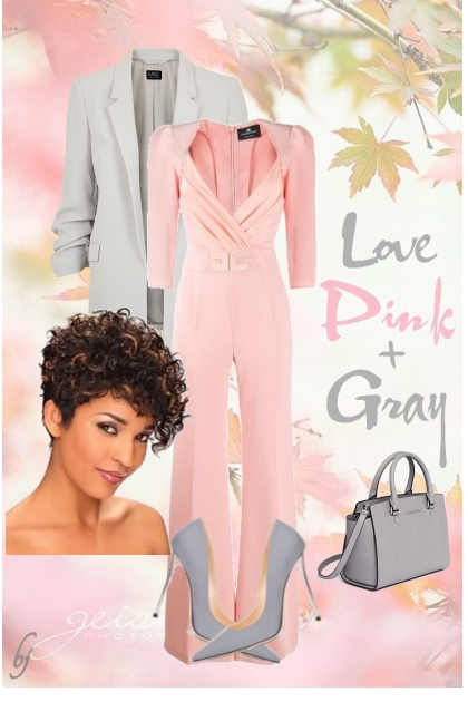 Love Pink and Gray- コーディネート