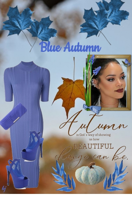 Blue Autumn- Модное сочетание