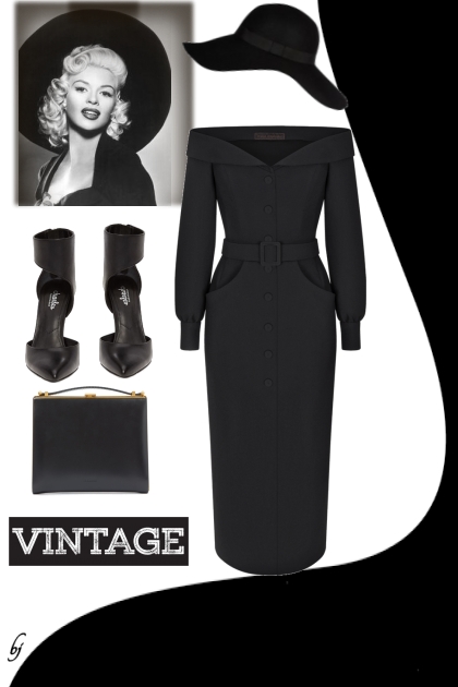 Vintage Black- Combinazione di moda