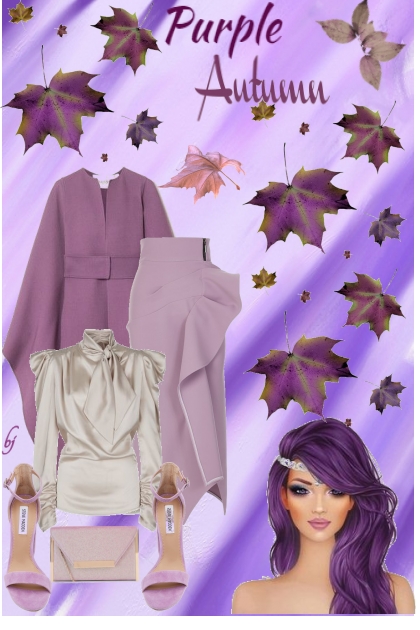 Purple Autumn.......- combinação de moda