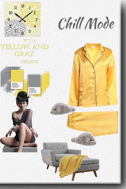 Chill Mode--Yellow and Gray- Combinaciónde moda
