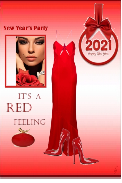 It's a Red Feeling- combinação de moda