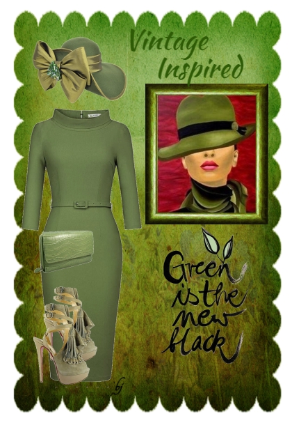 Green is the New Black.....- Модное сочетание