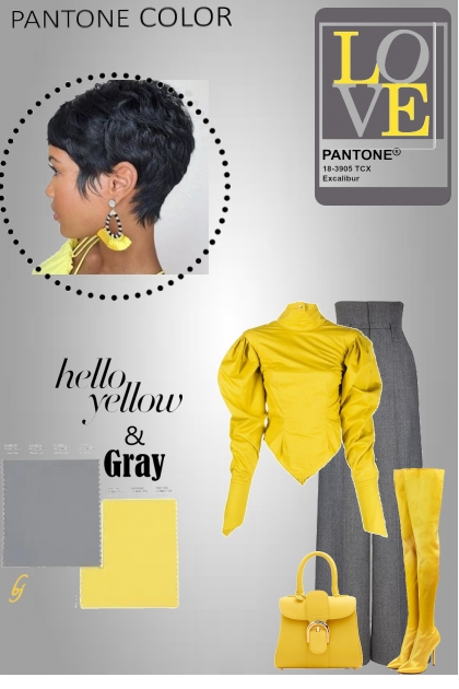 Pantone Color--Yellow and Gray