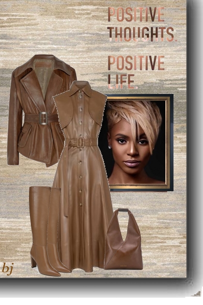 Positive Thoughts-Positive Life- Модное сочетание