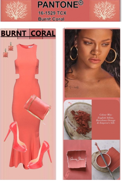 Burnt Coral 2- Combinazione di moda