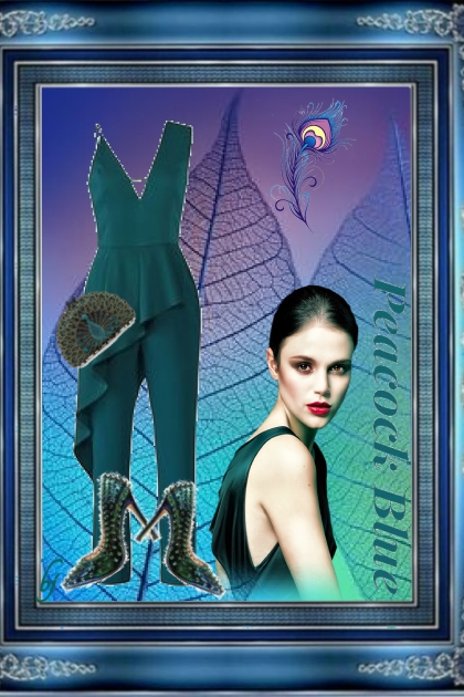 Peacock Blue- combinação de moda
