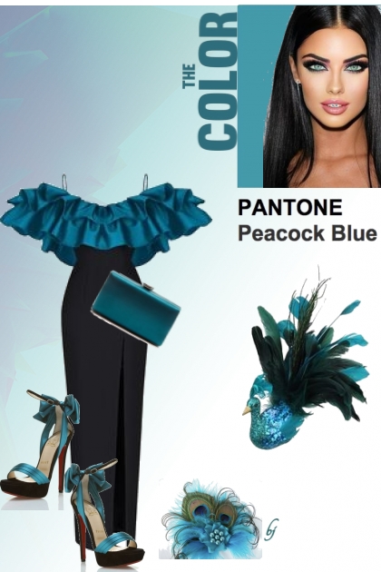 Pantone Peacock Blue- combinação de moda
